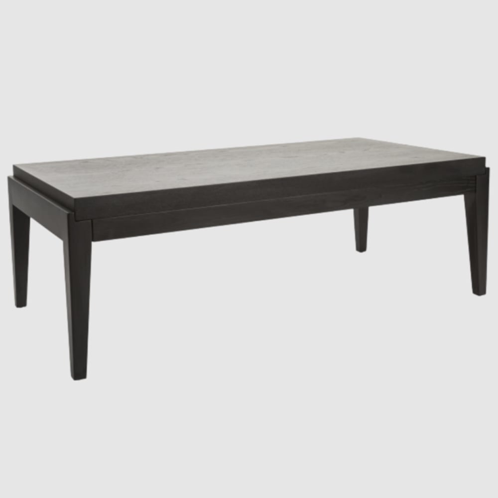 peoria wooden rectangular coffee table in wenge