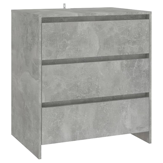 Pepa Wooden Sideboard With 2 Doors 3 Drawers In Concrete Effect