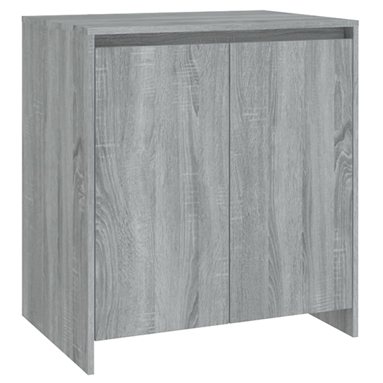 Pepa Wooden Sideboard With 2 Doors 3 Drawers In Sonoma Grey