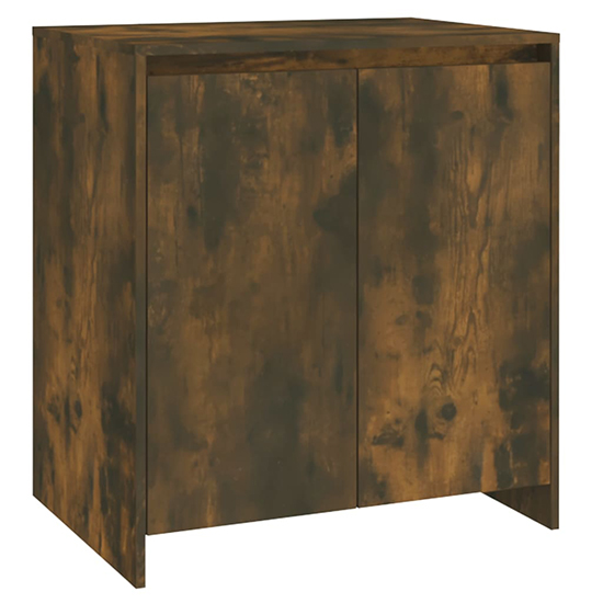 Pepa Wooden Sideboard With 2 Doors 6 Drawers In Smoked Oak