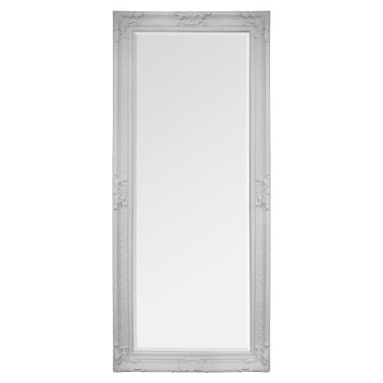 Product photograph of Percid Rectangular Leaner Mirror In Cream Frame from Furniture in Fashion