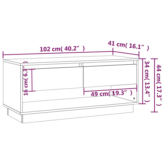 Perdy Wooden TV Stand With 2 Drawers In Concrete Effect
