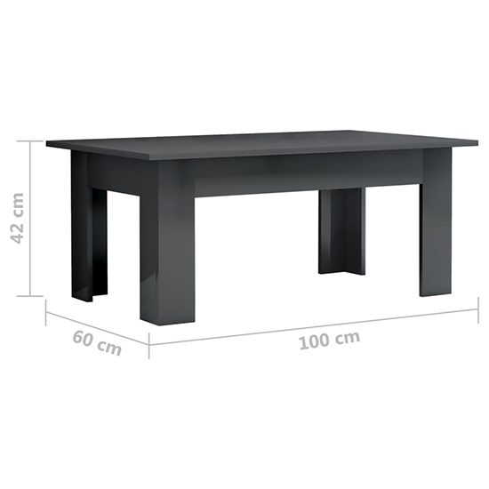 Perilla Rectangular High Gloss Coffee Table In Grey_4