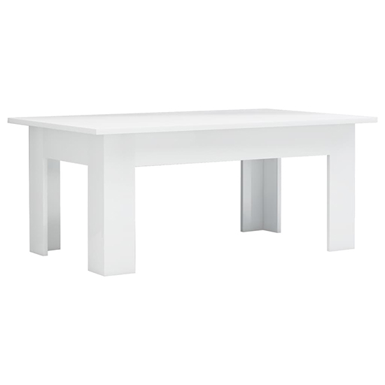 Perilla Rectangular High Gloss Coffee Table In White_2