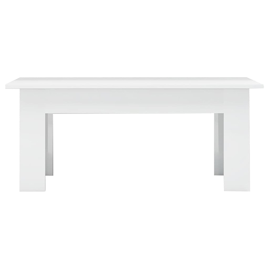 Perilla Rectangular High Gloss Coffee Table In White_3