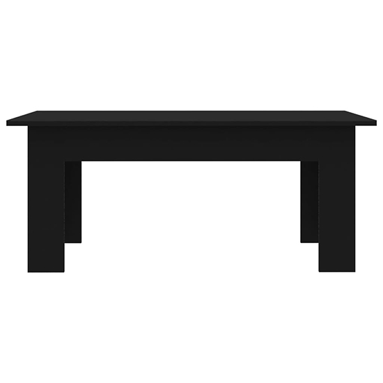 Perilla Rectangular Wooden Coffee Table In Black