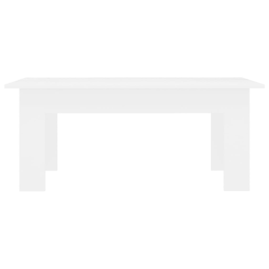Perilla Rectangular Wooden Coffee Table In White