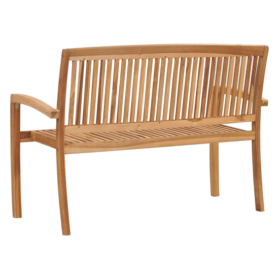 Perkha Wooden 2 Seater Garden Seating Bench In Oak
