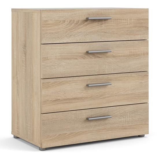 Perkin Wooden Chest Of 4 Drawers In Oak