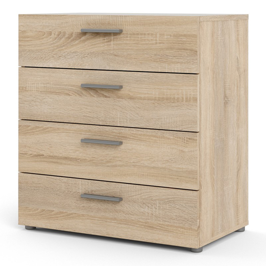 Perkin Wooden Chest Of 4 Drawers In Oak