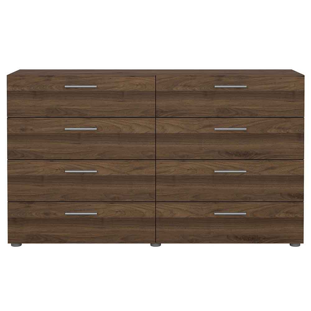Perkin Wooden Chest Of 8 Drawers In Walnut