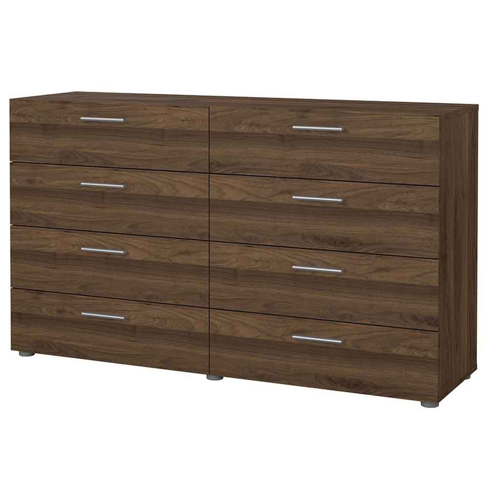 Perkin Wooden Chest Of 8 Drawers In Walnut