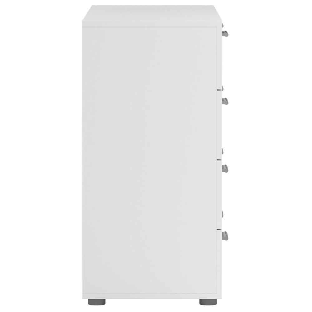 Perkin Wooden Chest Of 8 Drawers In White