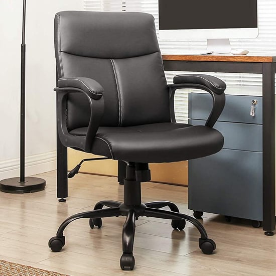 Echo Leather Cantilever Office Visitor Chair In Red With Arms | Sale