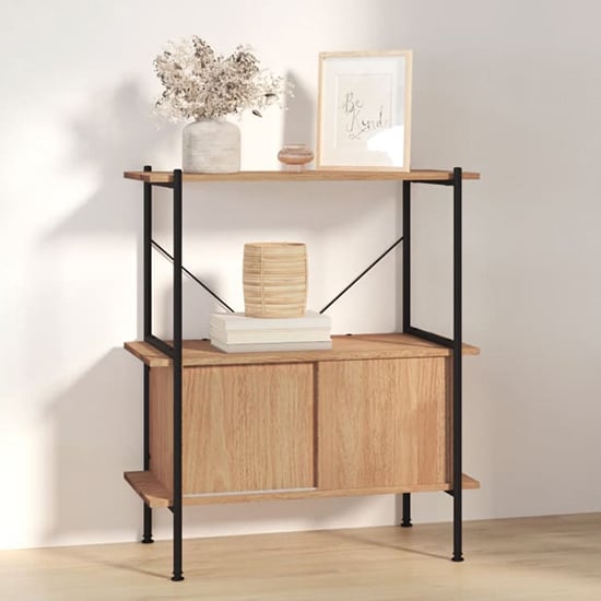 Read more about Perry wooden 3-tier shelving unit in light brown