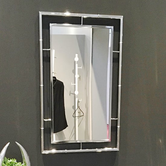 Read more about Perrysburg wall mirror with chrome metal frame