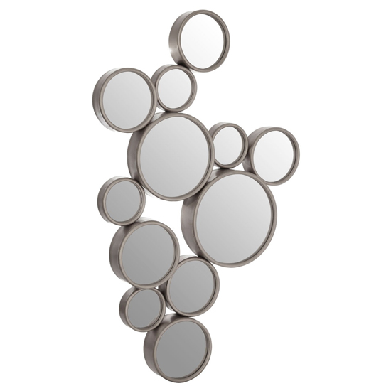 Persacone Large Multi-Circles Wall Mirror In Silver_2