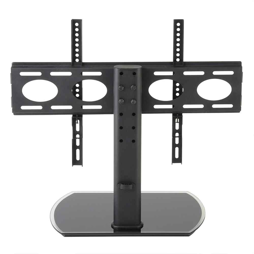 Perth 65'' Universal Fixed TV Stand Mount Bracket with Black Glass Base