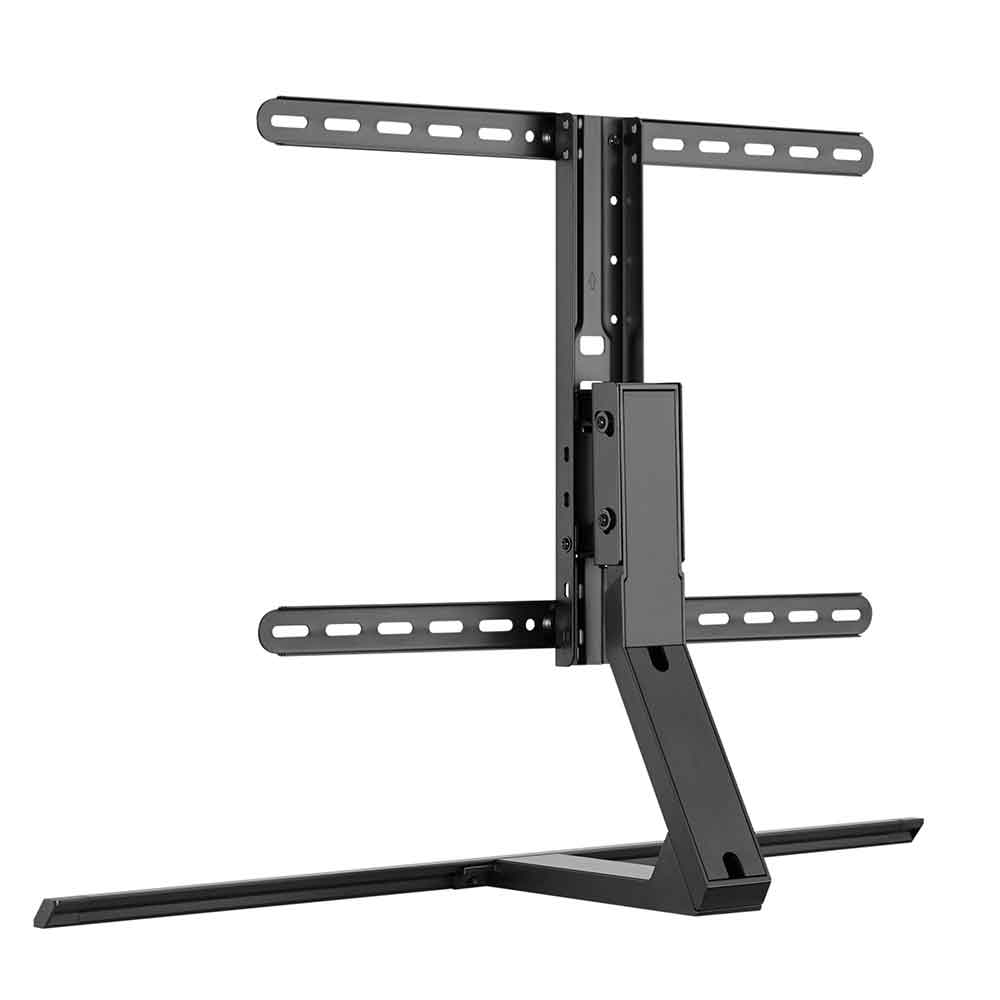 Perth 75'' Swivel Table Top Aluminium TV Stand - Black