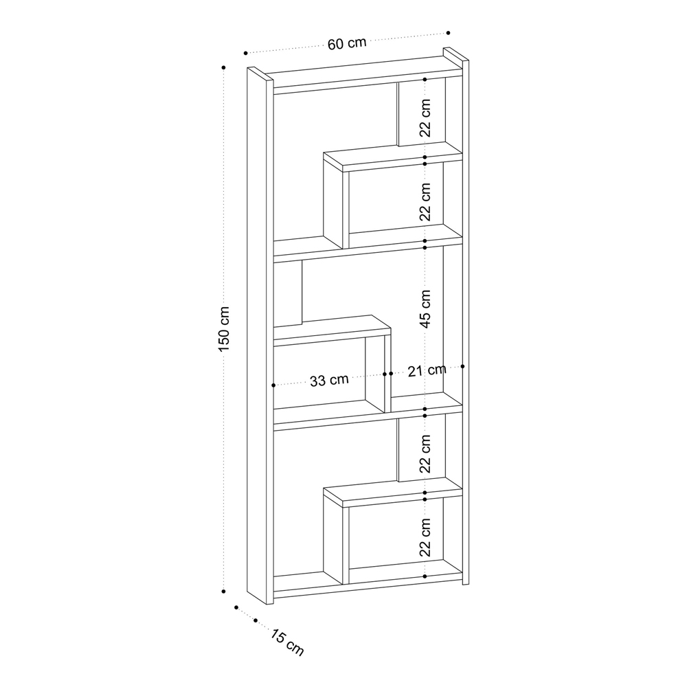 Petite Wooden Display Unit in White