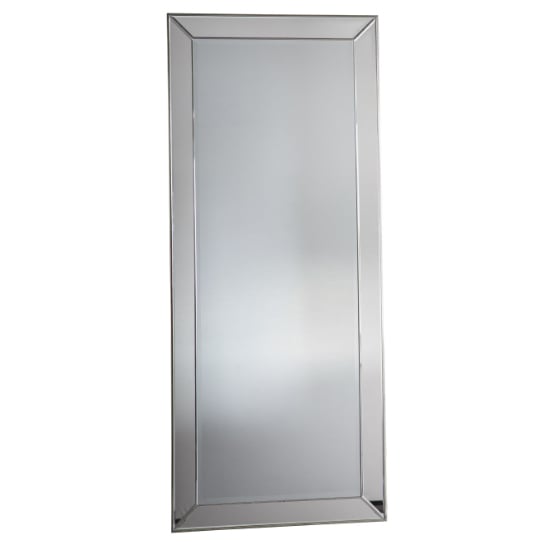 Petrich rectangular leaner mirror in silver frame £189.95 go