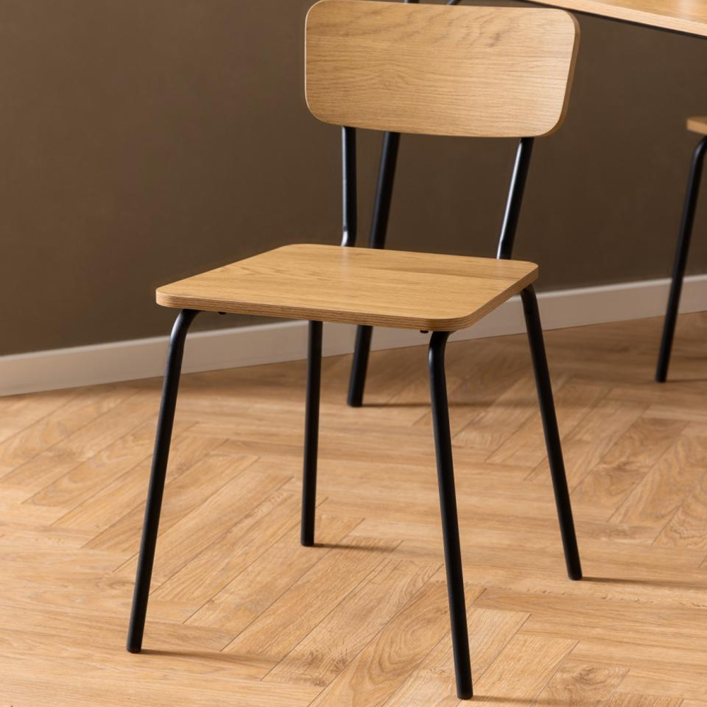 Petros Wild Oak Wooden Dining Chairs In Pair