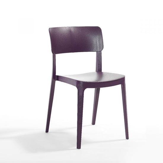 Product photograph of Peyton Polypropylene Side Chair In Purple from Furniture in Fashion