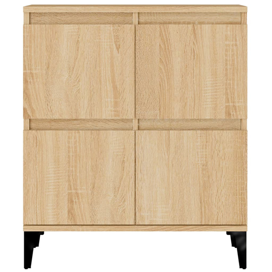 Peyton Wooden Sideboard With 12 Doors In Sonoma Oak