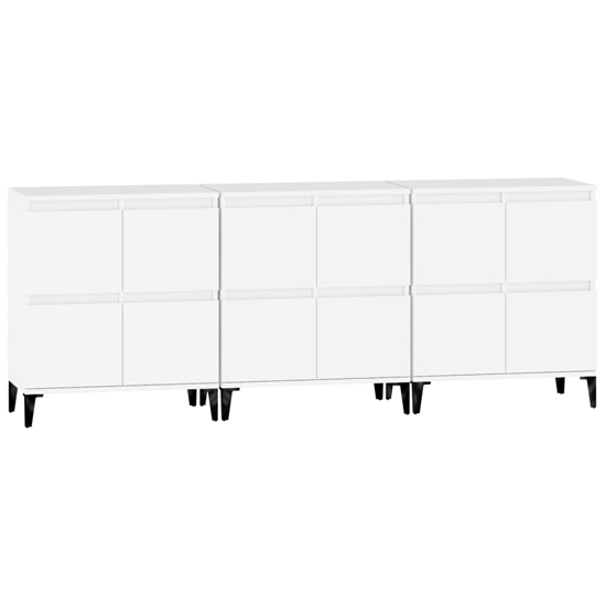Peyton Wooden Sideboard With 12 Doors In White