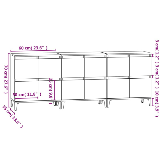 Peyton Wooden Sideboard With 12 Doors In White