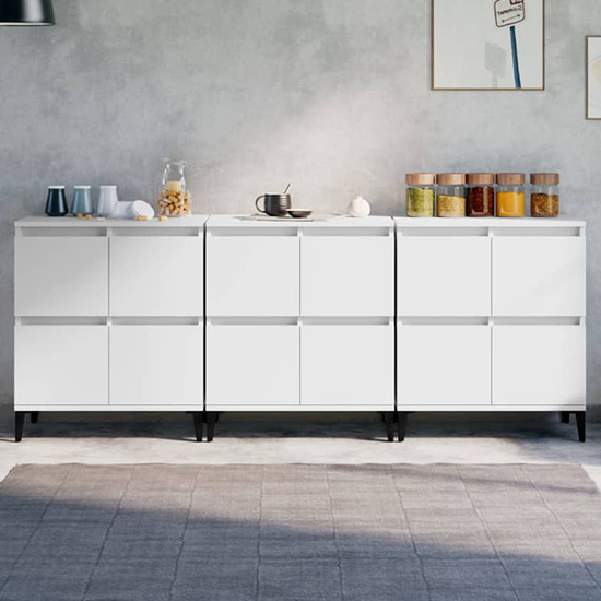 Read more about Peyton wooden sideboard with 12 doors in white