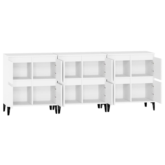 Peyton Wooden Sideboard With 12 Doors In White