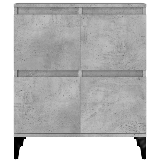 Peyton Wooden Sideboard With 8 Doors In Concrete Effect
