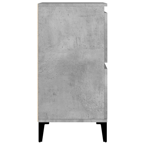 Peyton Wooden Sideboard With 8 Doors In Concrete Effect