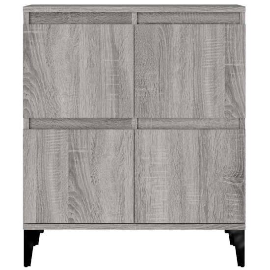 Peyton Wooden Sideboard With 8 Doors In Grey Sonoma Oak