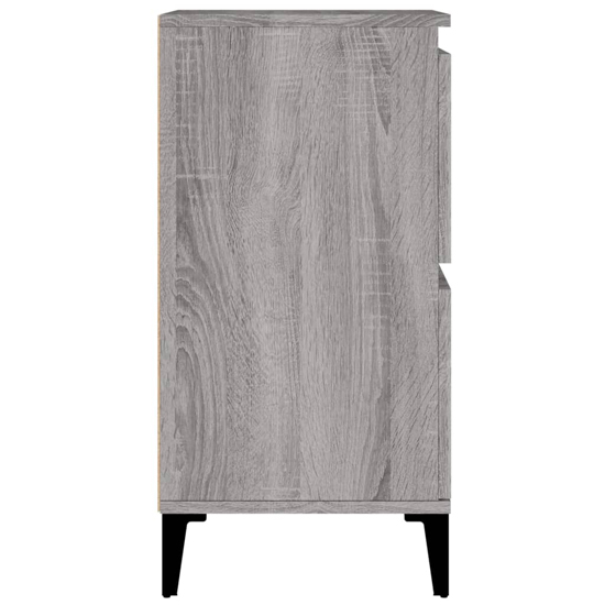 Peyton Wooden Sideboard With 8 Doors In Grey Sonoma Oak