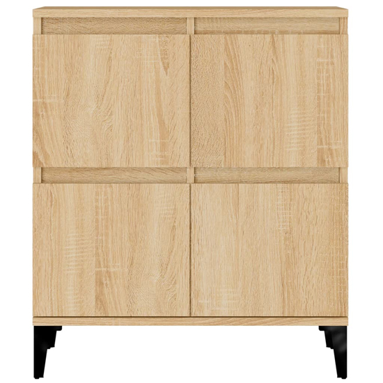 Peyton Wooden Sideboard With 8 Doors In Sonoma Oak