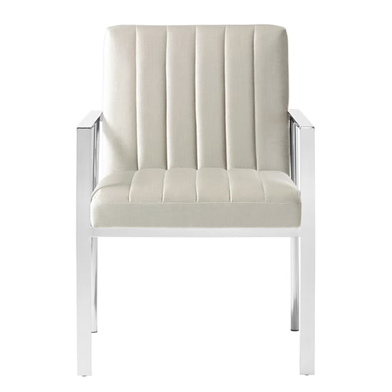 Read more about Peyton velvet upholstered accent chair in grey