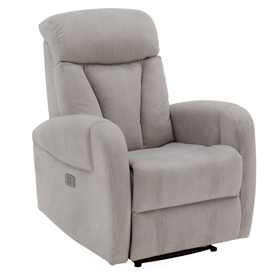 Phoebe Electric Dual Motor Fabric Recliner Chair In Grey Furniture in Fashion
