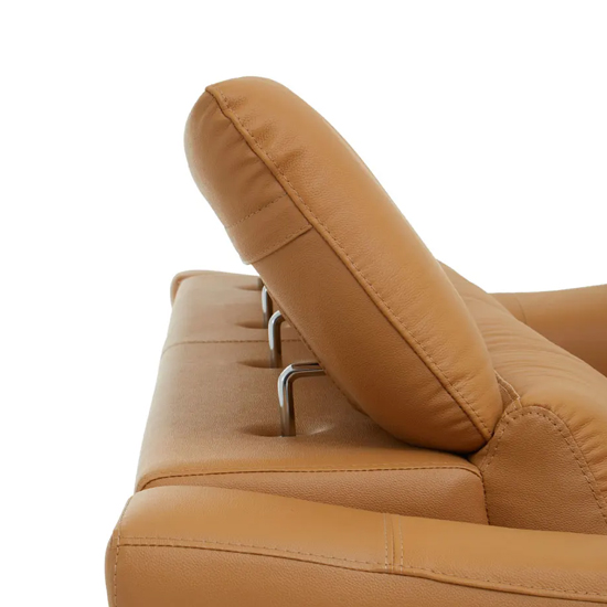 Phoenixville Faux Leather 3 Seater Sofa In Camel_6