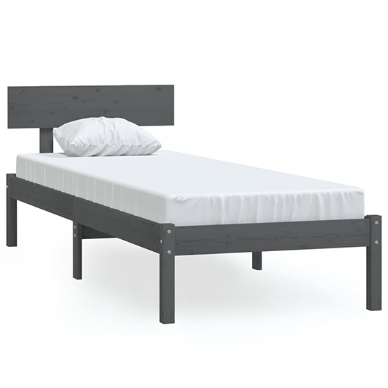 Phyre Solid Pinewood Single Bed In Grey_2