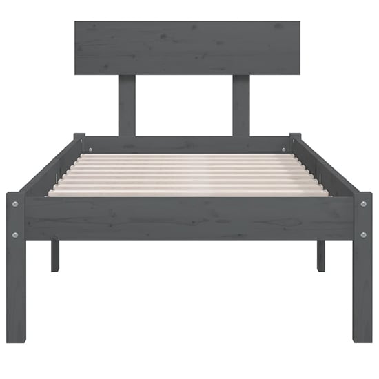 Phyre Solid Pinewood Single Bed In Grey_4