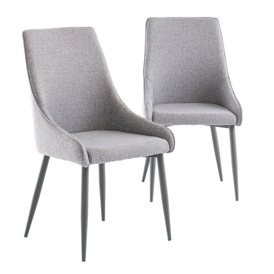 Pekato Extending Dining Table With 6 Remika Mineral Grey Chair_3