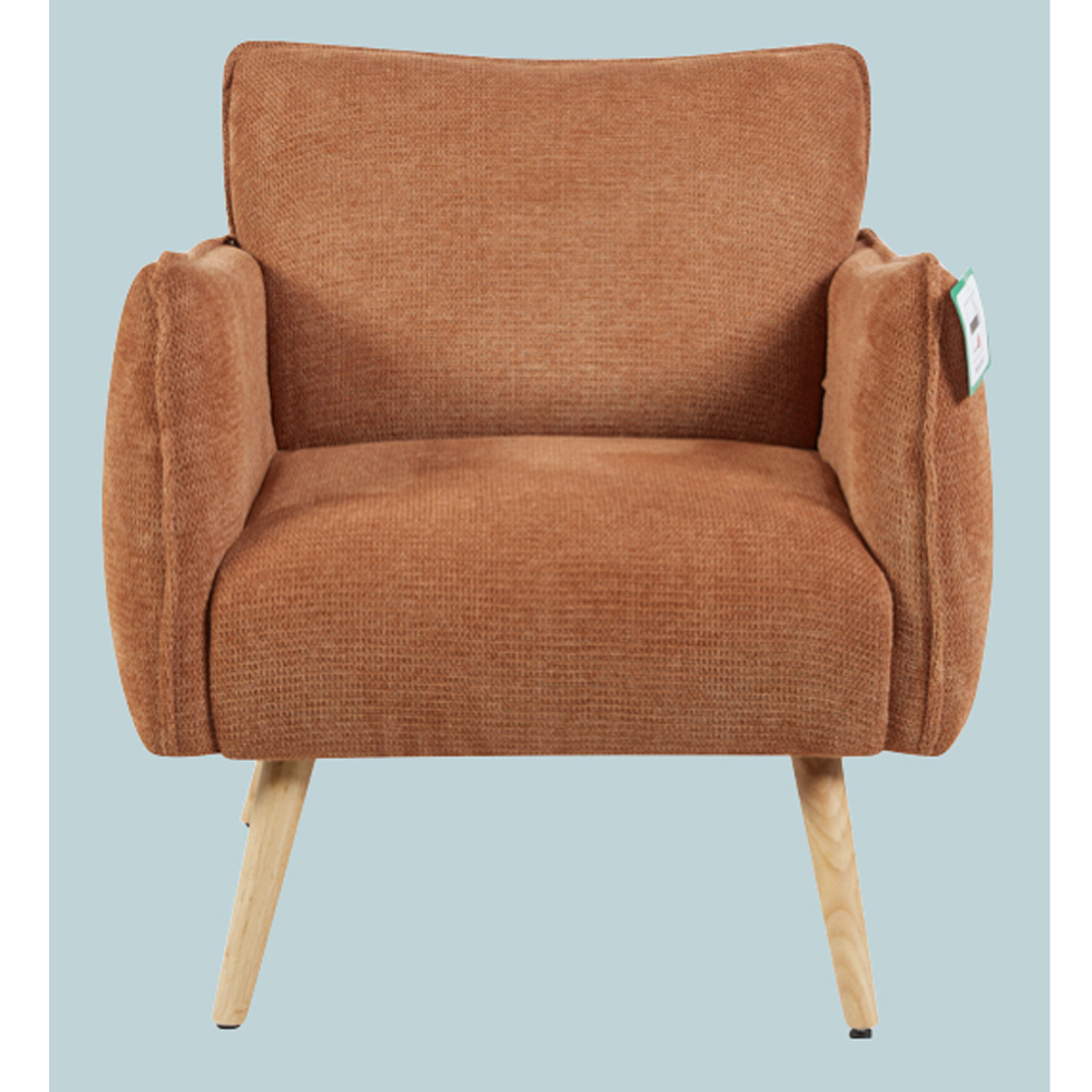 Picton Fabric 1 Seater Sofa - Rust