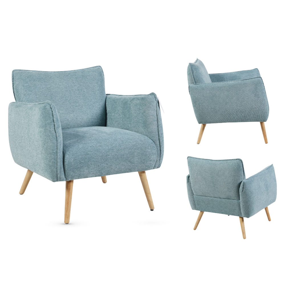 Picton Fabric 1 Seater Sofa - Teal