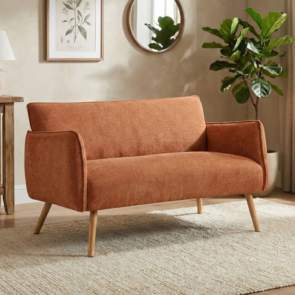 Picton Fabric 2+1+1 Seater Sofa in Rust