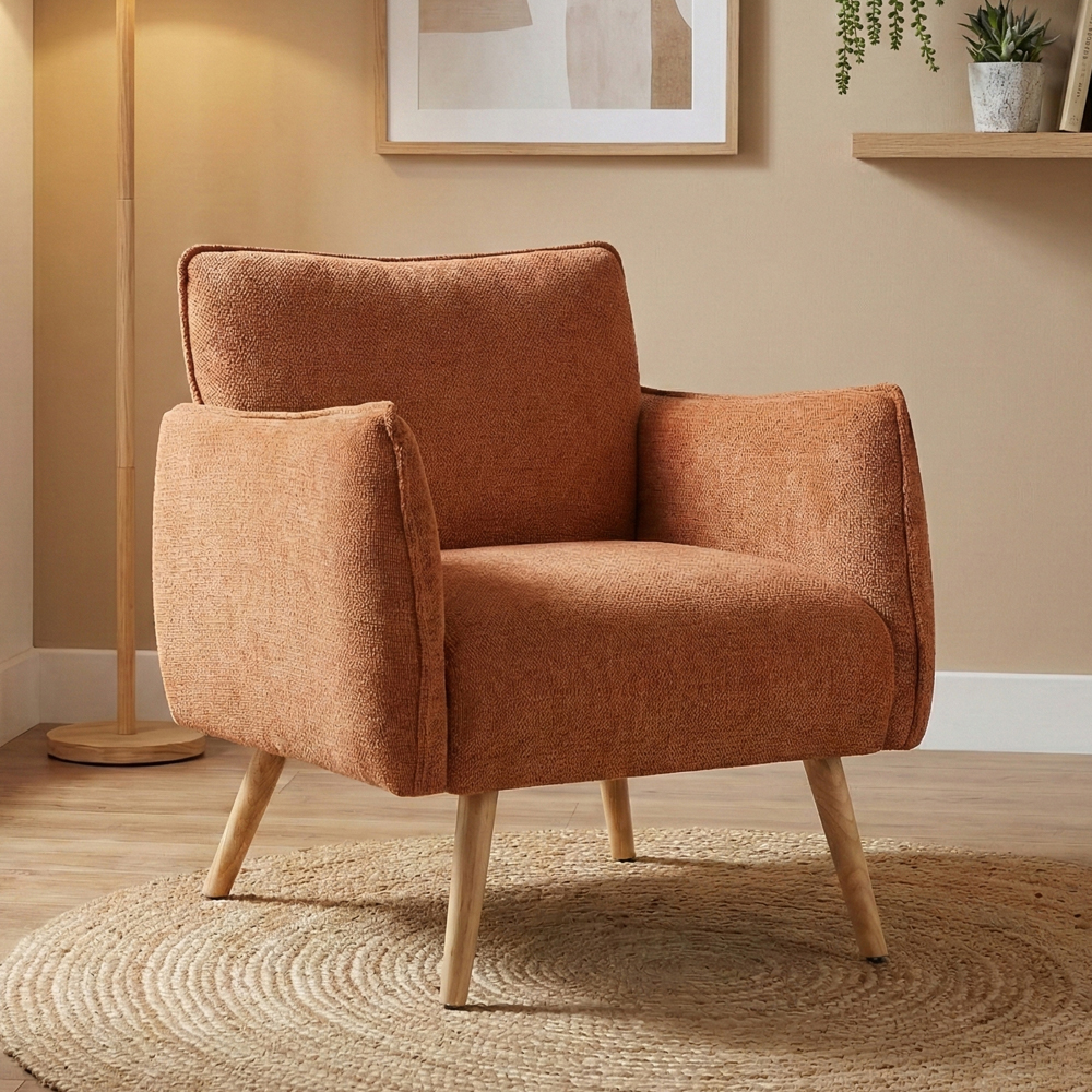 Picton Fabric 2+1+1 Seater Sofa in Rust