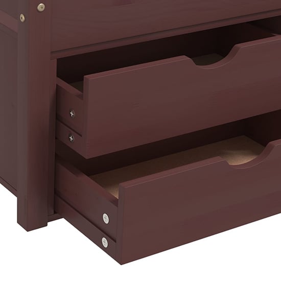 Piera Pine Wood Single Day Bed With Drawers In Dark Brown_6
