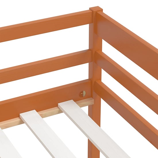 Piera Pine Wood Single Day Bed With Drawers In Honey Brown