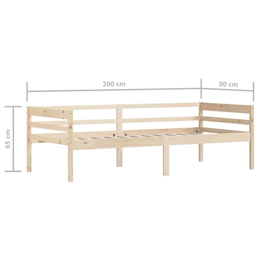 Piera Pine Wood Single Day Bed In Natural_6